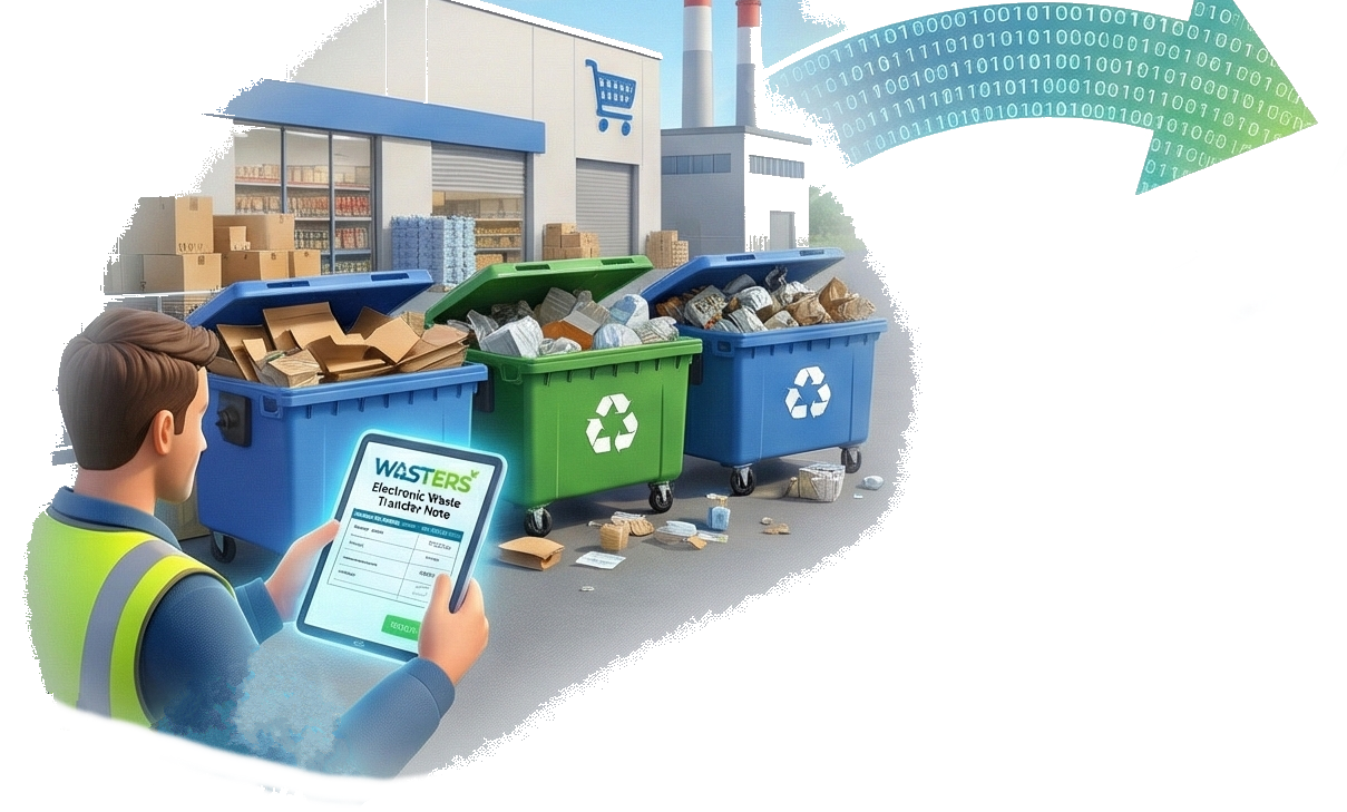 Digital waste tracking for waste producers